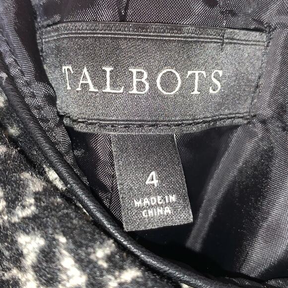 Talbots wool blend gray black pencil skirt size 4 - Picture 3 of 6